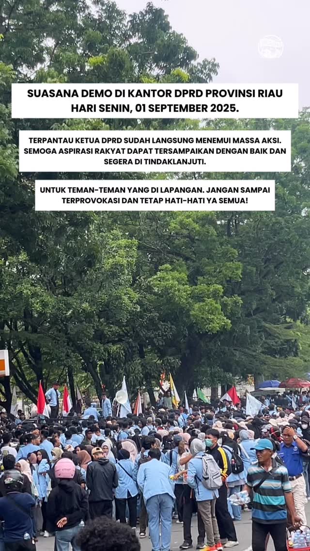 Demo Damai di Pekanbaru