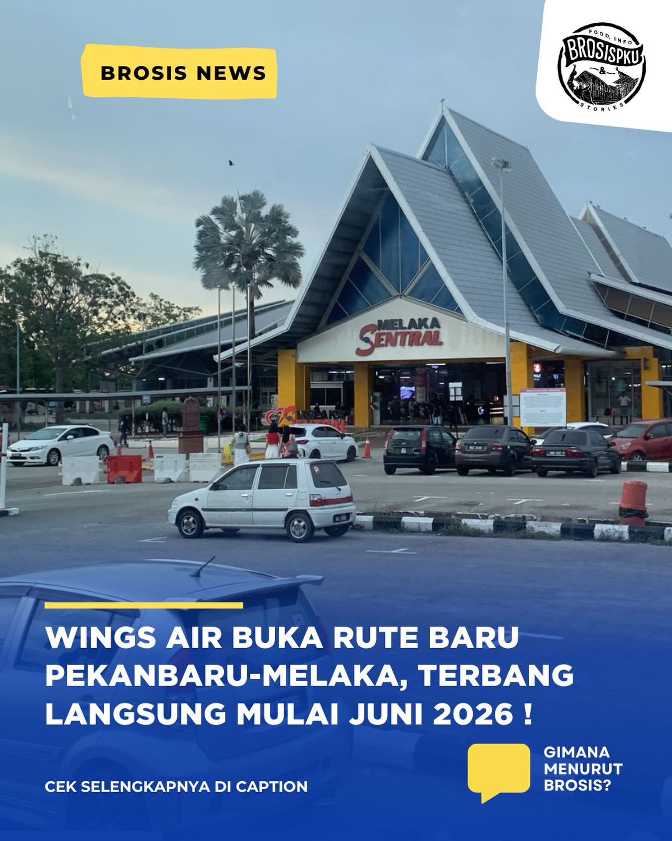Rute Baru Wings Air Pekanbaru–Melaka