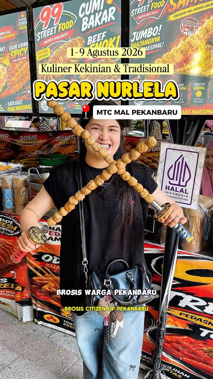 Pekanbaru: Pasar Nurlela, 50+ Tenant Kuliner dengan Koin Batok