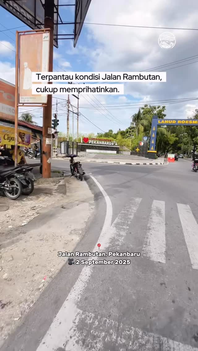Kondisi Jalan Rambutan Pekanbaru