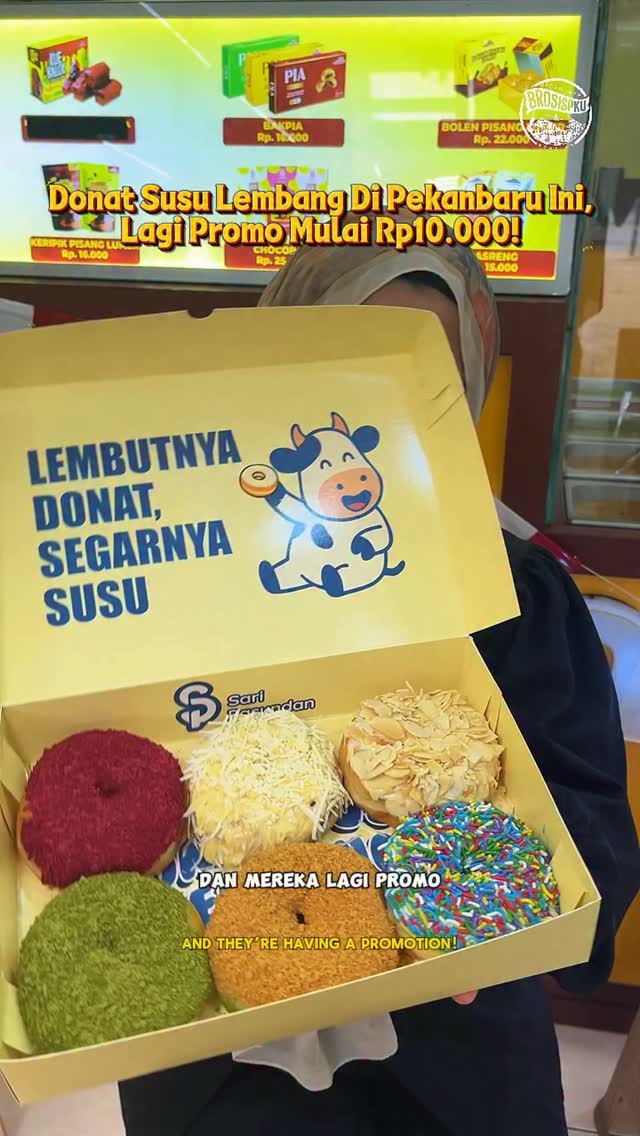 Promo Donat Susu Lembang di Pekanbaru, Beli 1 Gratis 1