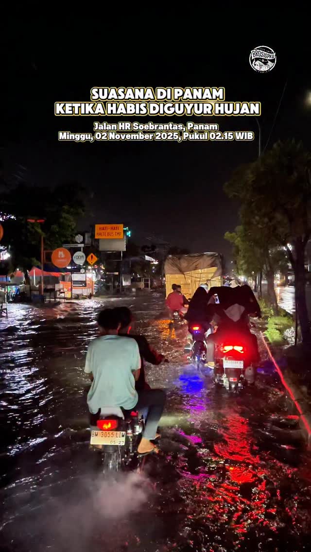 Menikmati Suasana Panam Pekanbaru Usai Hujan