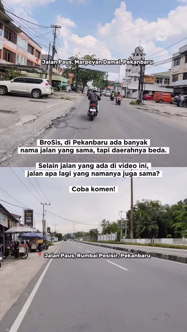 Unique Twin Streets in Pekanbaru