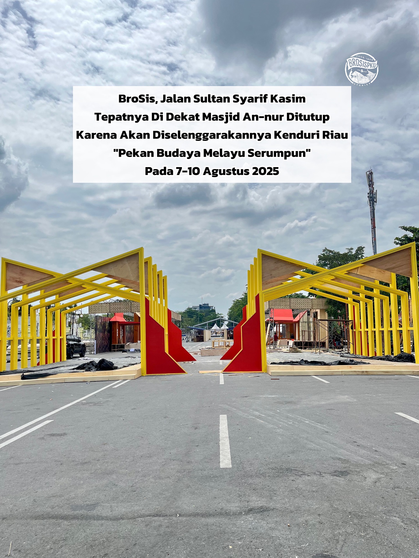 Penutupan Jalan Sultan Syarif Kasim di Pekanbaru