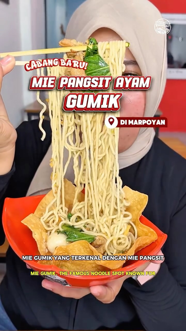 Mie Gumik Pekanbaru Mangkok Bisa Dimakan