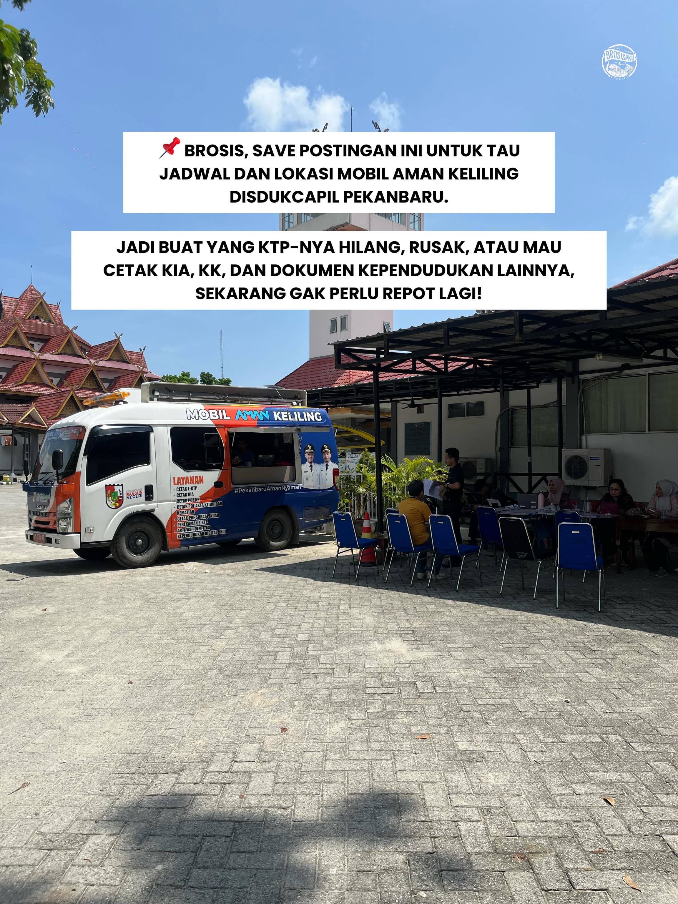 Perkhidmatan Bergerak Disdukcapil Pekanbaru: Jadual & Lokasi