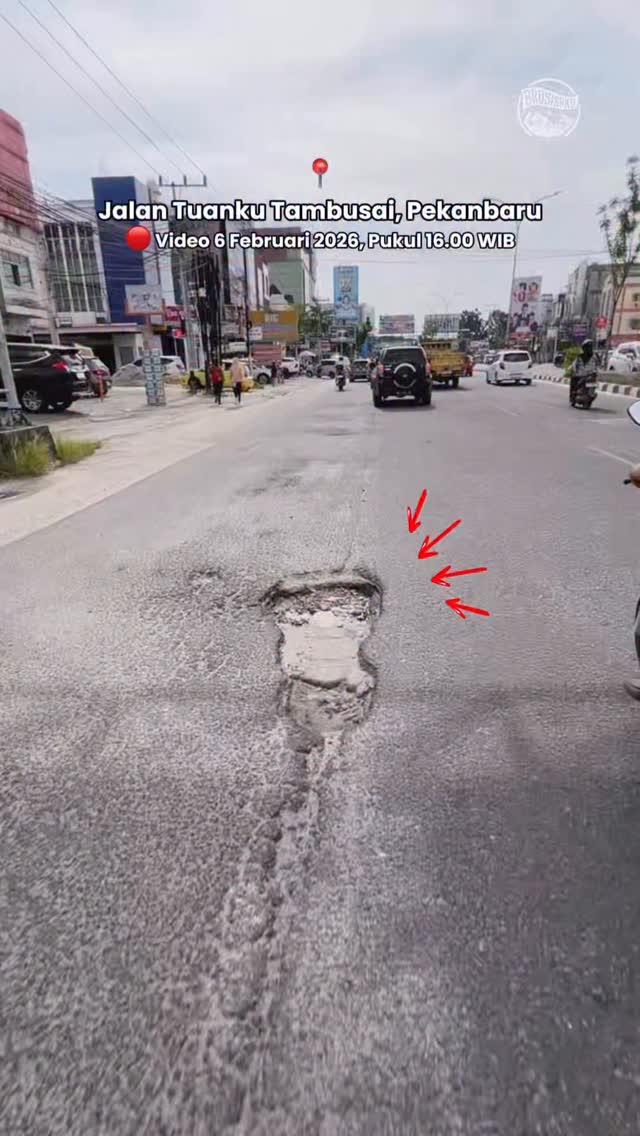 Pekanbaru: Waspada Jalan Tuanku Tambusai Rusak
