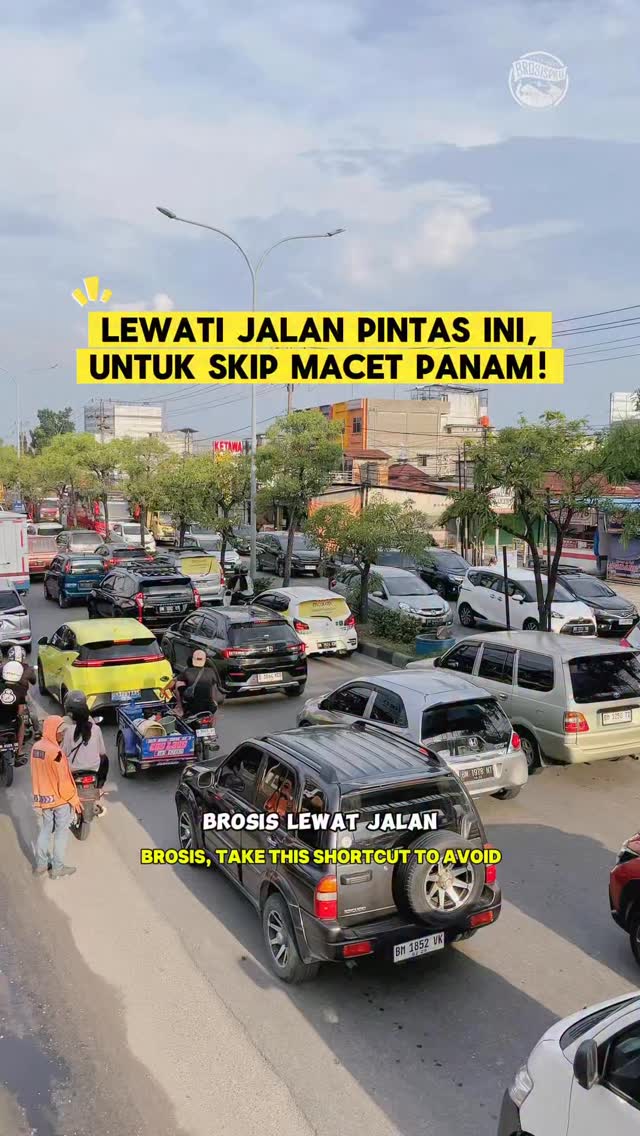 Pekanbaruパン南の渋滞回避ルート