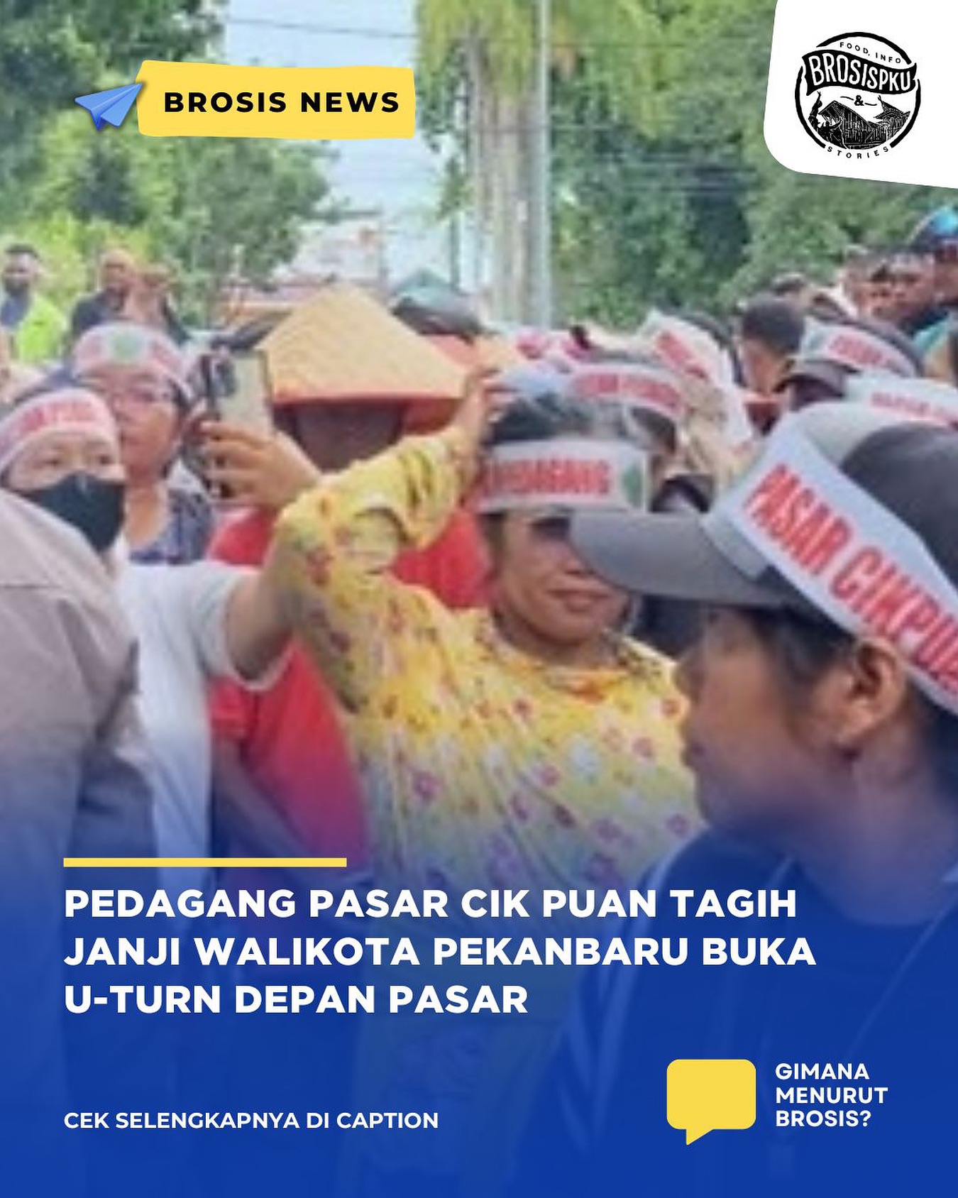 北干巴鲁商贩抗议U形掉头通道封闭