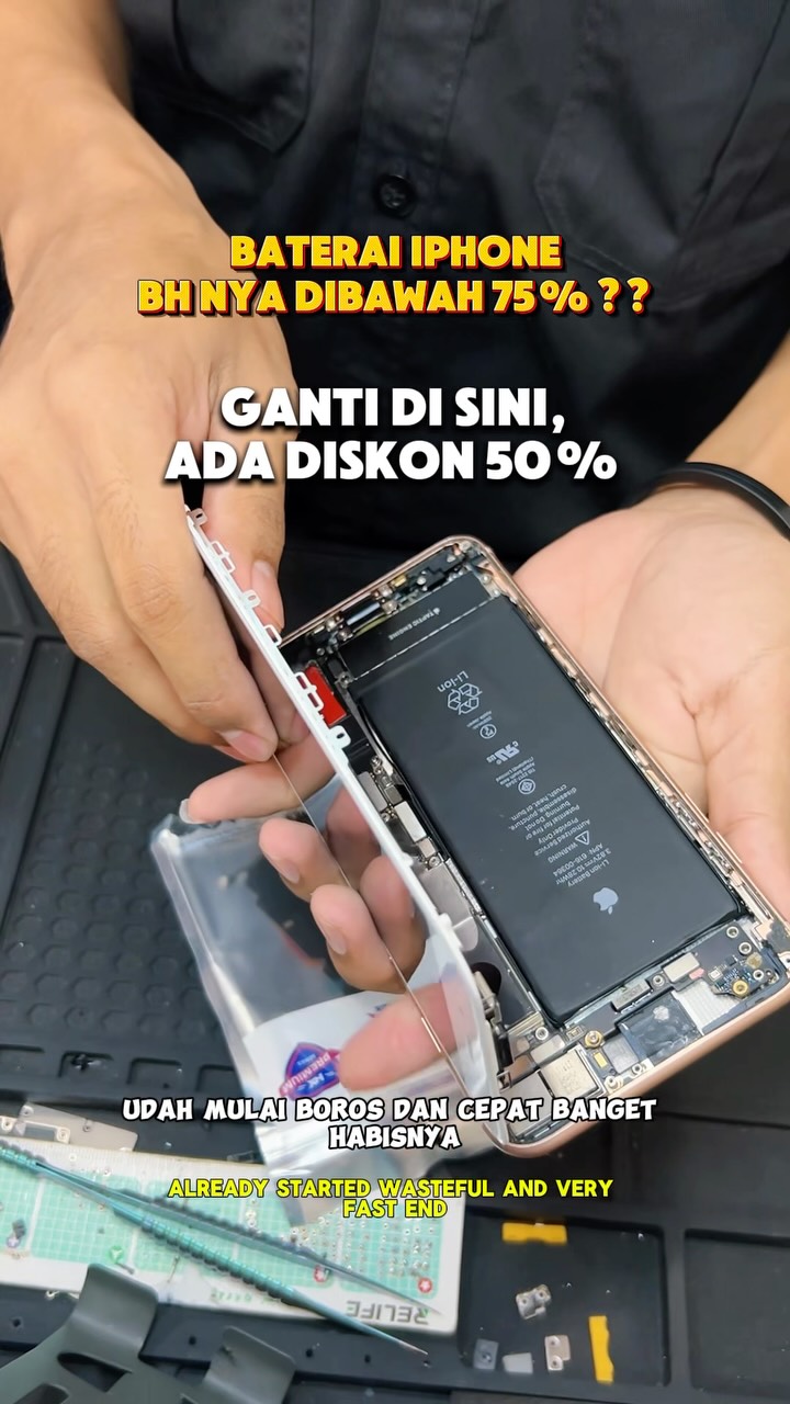 Tempat Tukar Baterai iPhone di Pekanbaru dengan Diskaun 50%