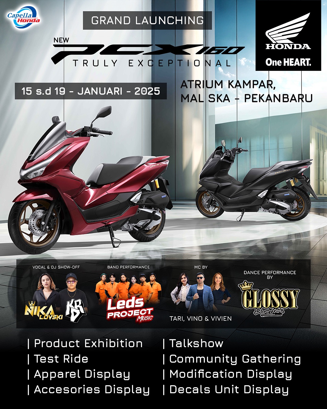 北干巴鲁Atrium Kampar本田PCX160发布会