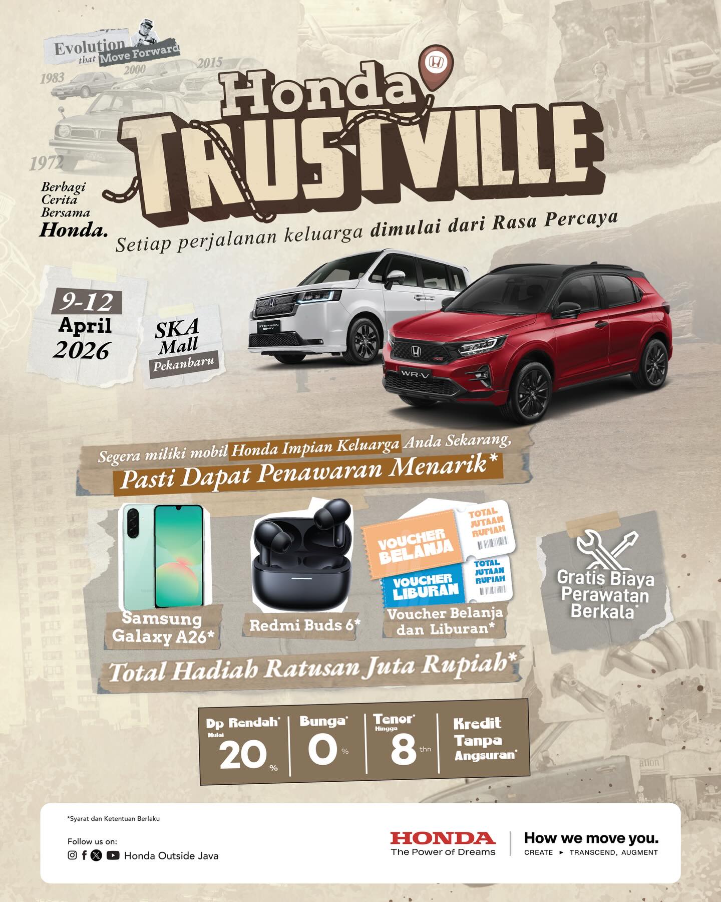 PekanbaruでHonda Trustville展示会