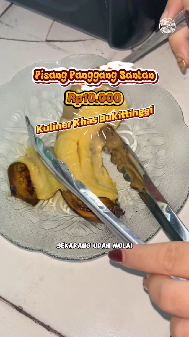 Cicip Pisang Panggang Santan di Pekanbaru