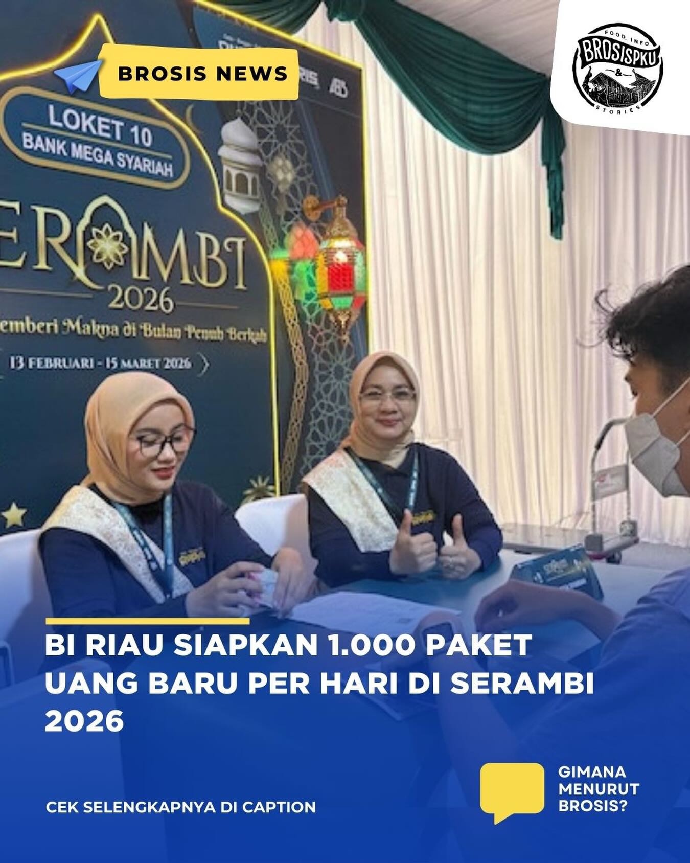 SERAMBI Pekanbaru: Tukar Uang Idulfitri di BI Riau