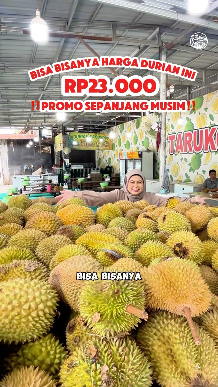 Durian Murah Pekanbaru: Rp23 Ribu Sepanjang Musim