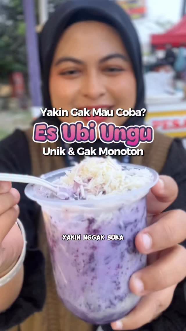 Nikmati Es Ubi Ungu Unik di Pekanbaru