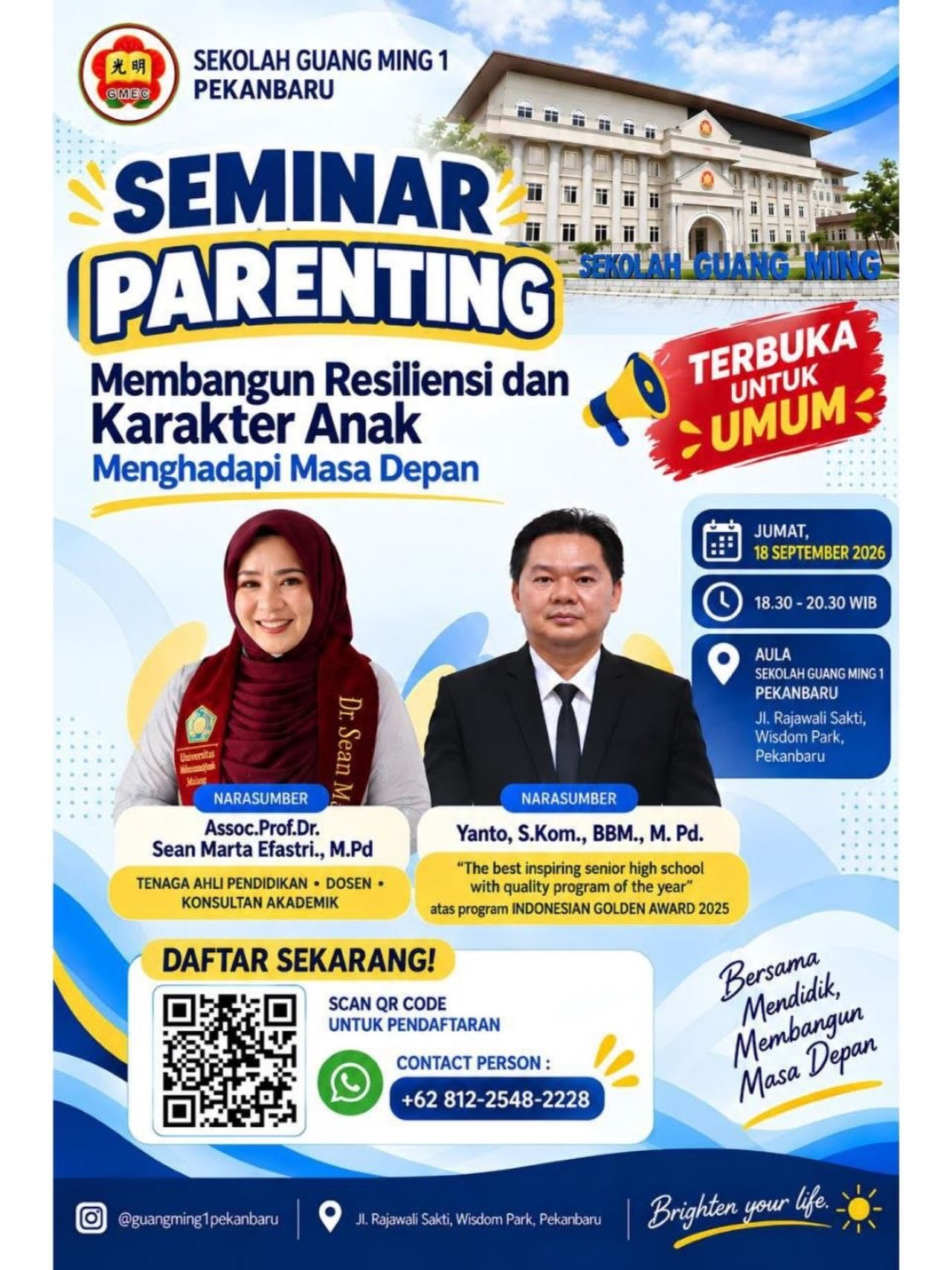 Seminar Parenting di Pekanbaru Bangun Karakter Anak