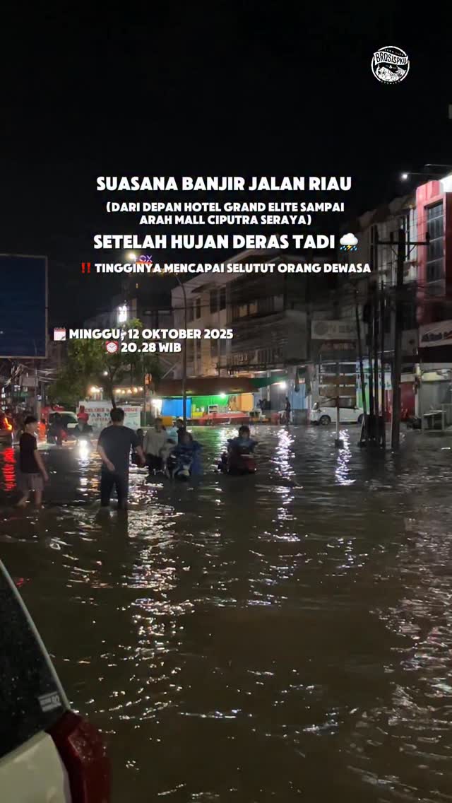 Waspada Banjir di Jalan Riau Pekanbaru