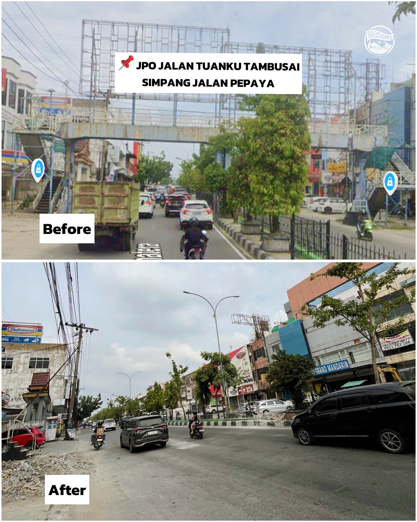 Pekanbaru: Fewer JPOs on Tuanku Tambusai