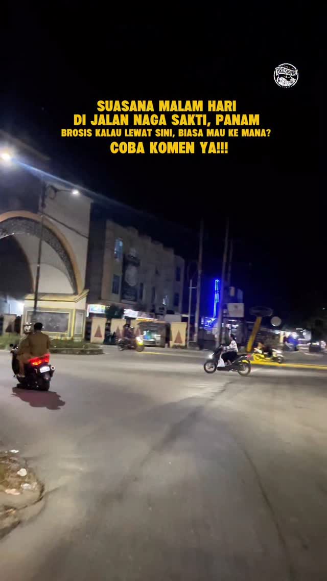 Malam Meriah di Jalan Naga Sakti Pekanbaru