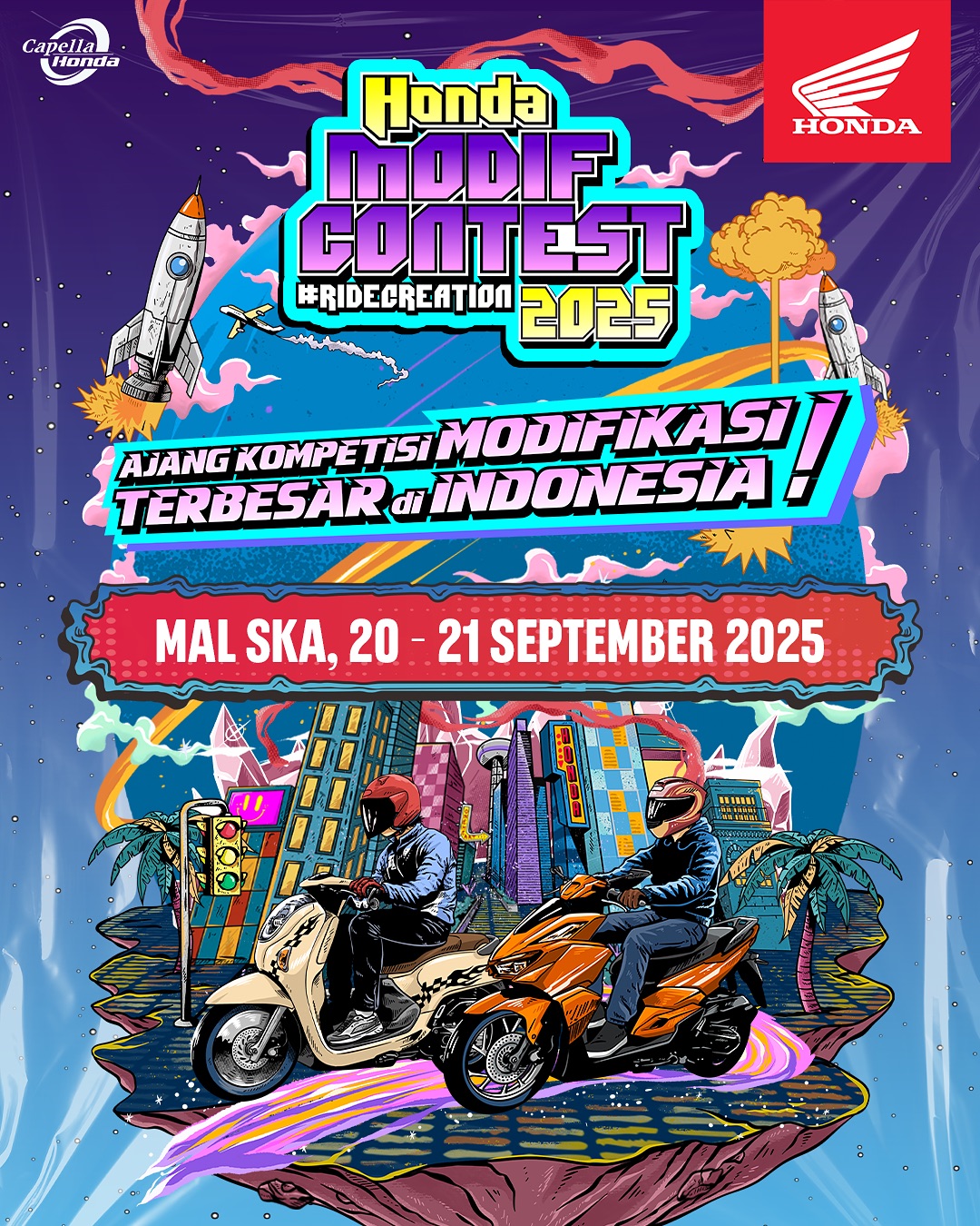 Honda Modif Contest 2025 di Pekanbaru
