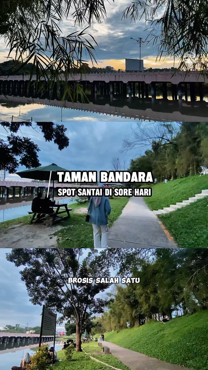 Spot Senja Taman Bandara Pekanbaru