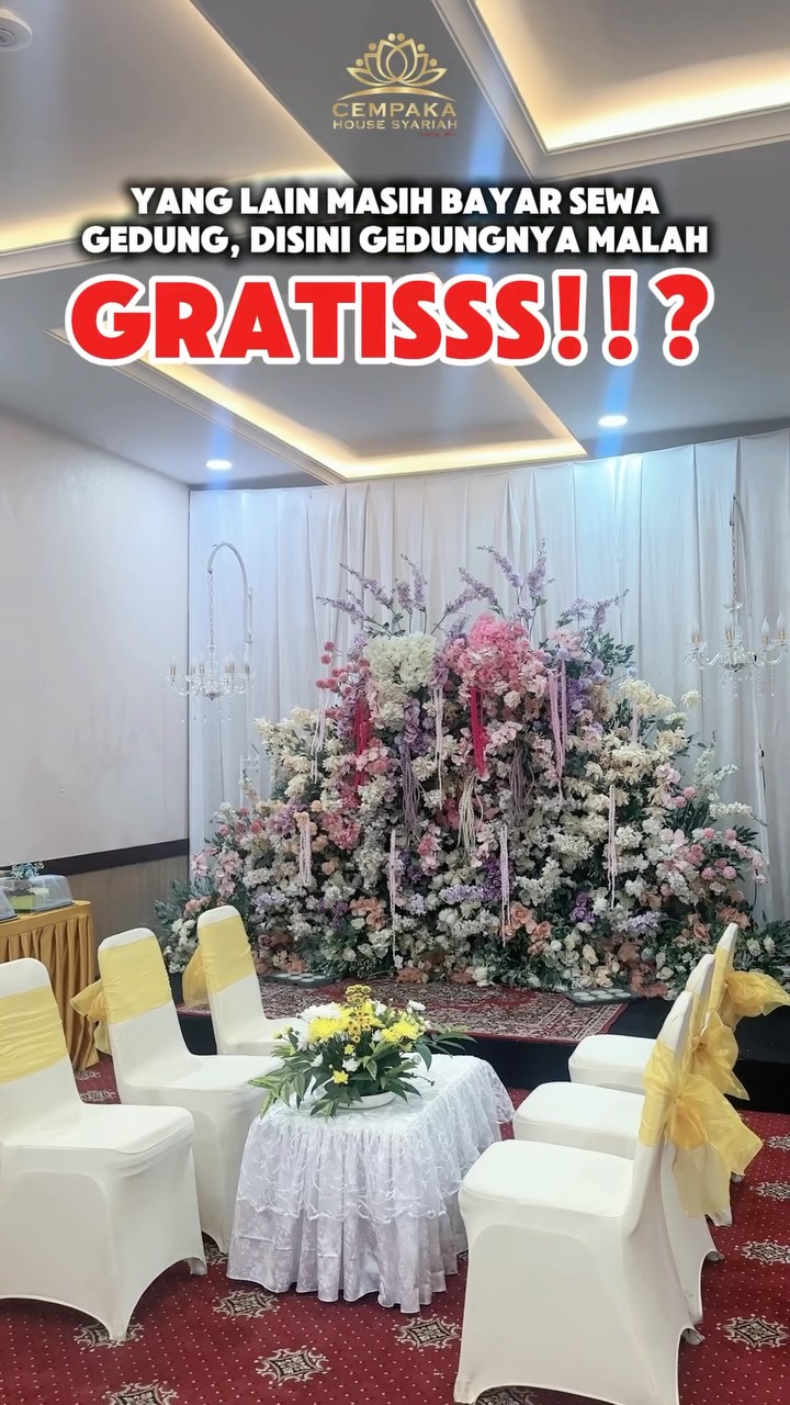 Gedung Gratis di Cempaka House Syariah Pekanbaru