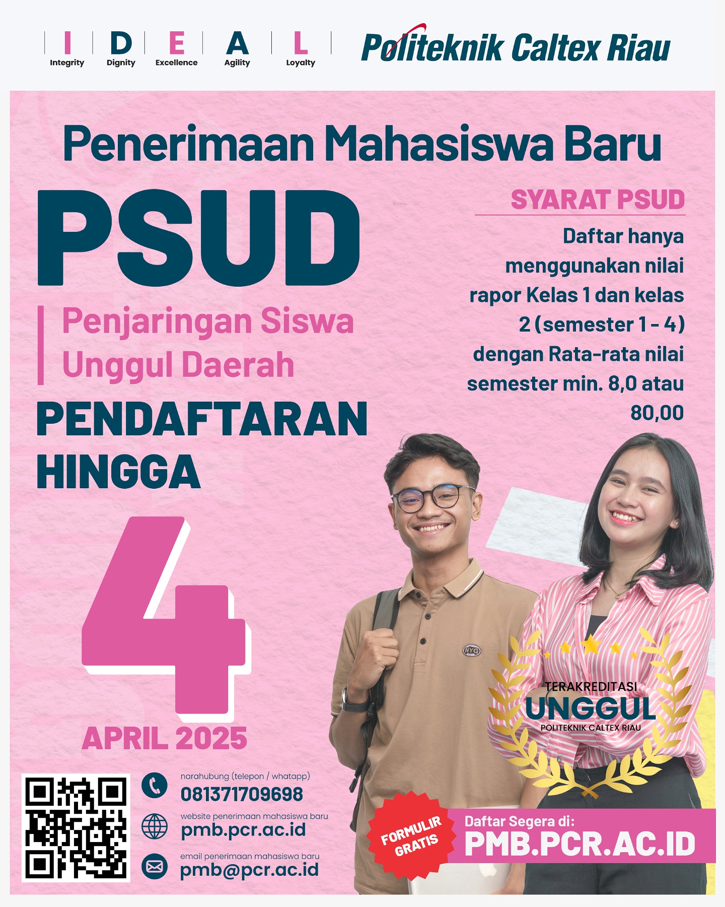 Pendaftaran PCR 2025 di Pekanbaru Dibuka