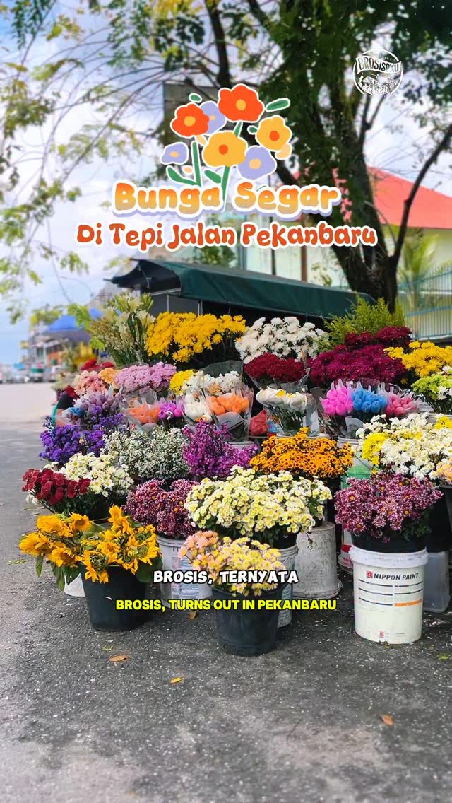 Vibrant Flower Stalls in Pekanbaru