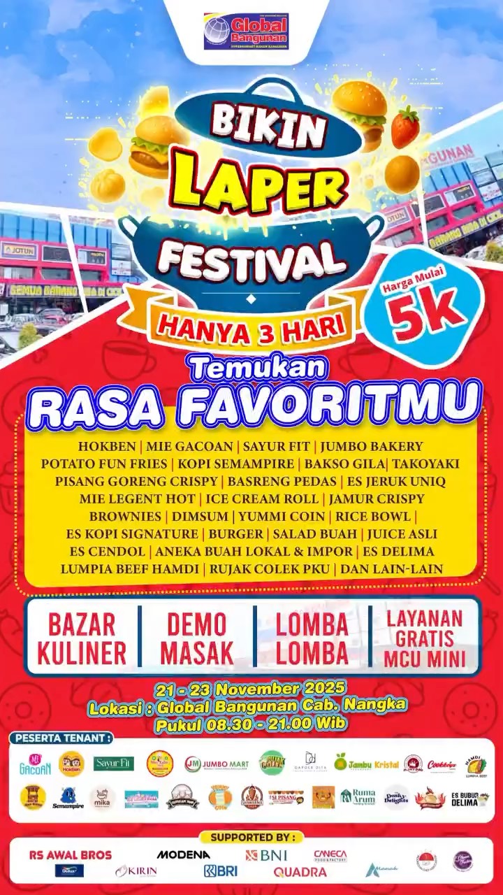 Pesta Makanan Pekanbaru: Bikin Laper Festival