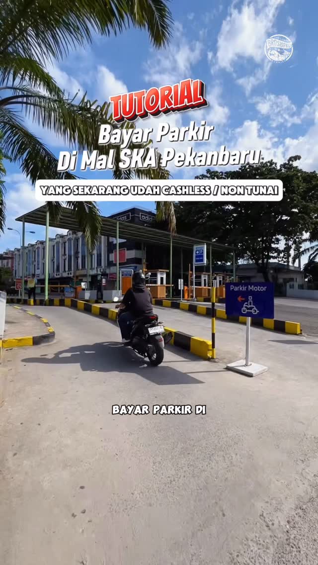 Bayar Parkir Non Tunai di Mal SKA Pekanbaru