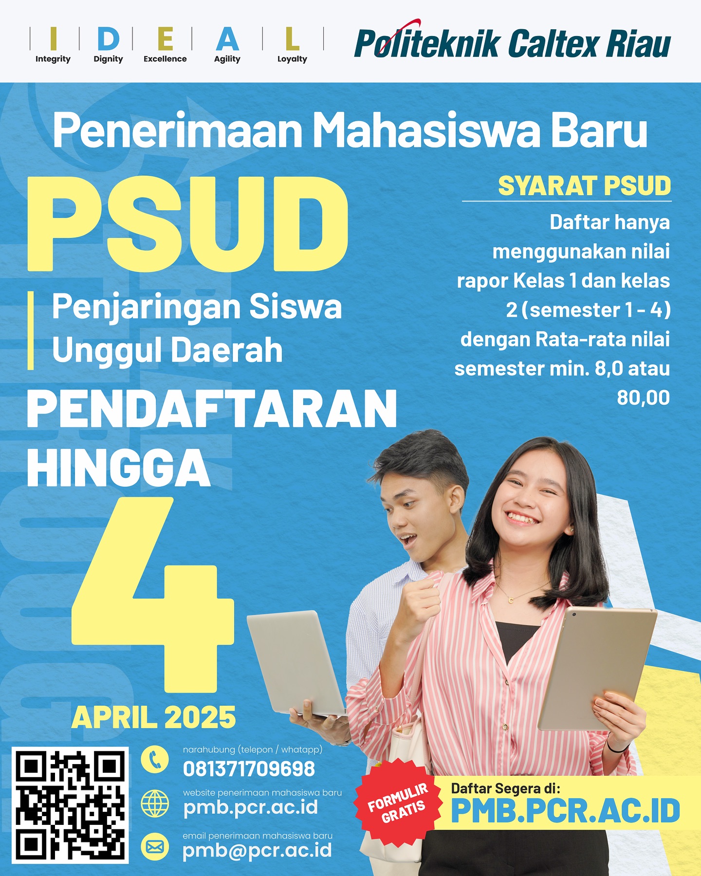 Daftar Politeknik Caltex Riau 2025 di Pekanbaru