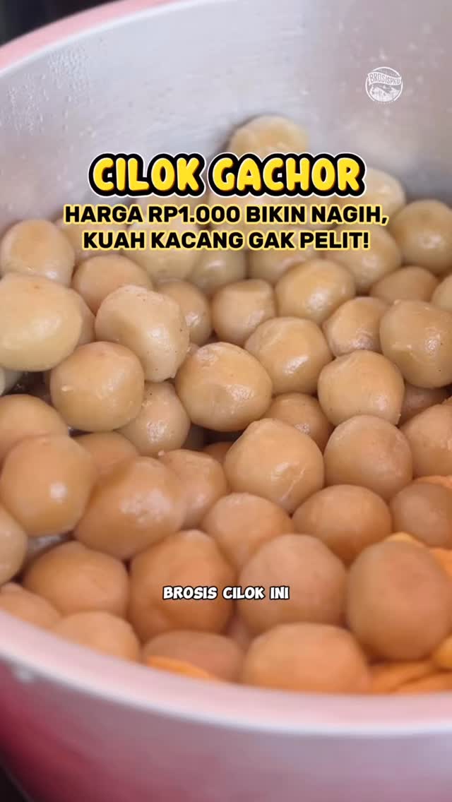 Cilok Gachor Pekanbaru: Kuah Kacang Melimpah