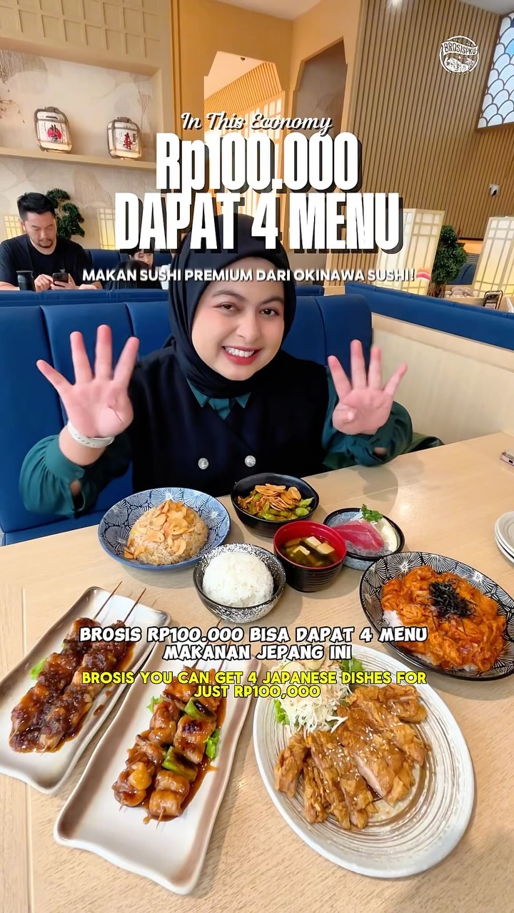 Promo 4 Menu Jepun RM100 Ribu di Okinawa Sushi Pekanbaru