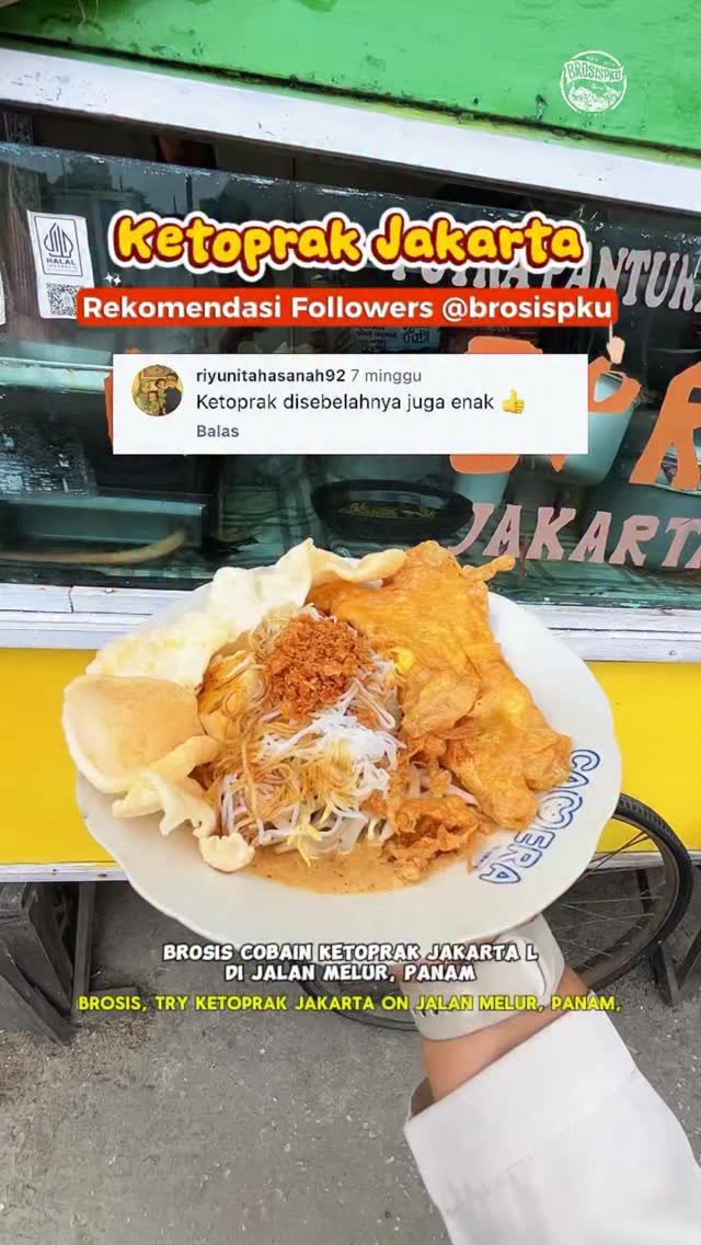 Ketoprak Jakarta di Pekanbaru yang Wajib Dicoba