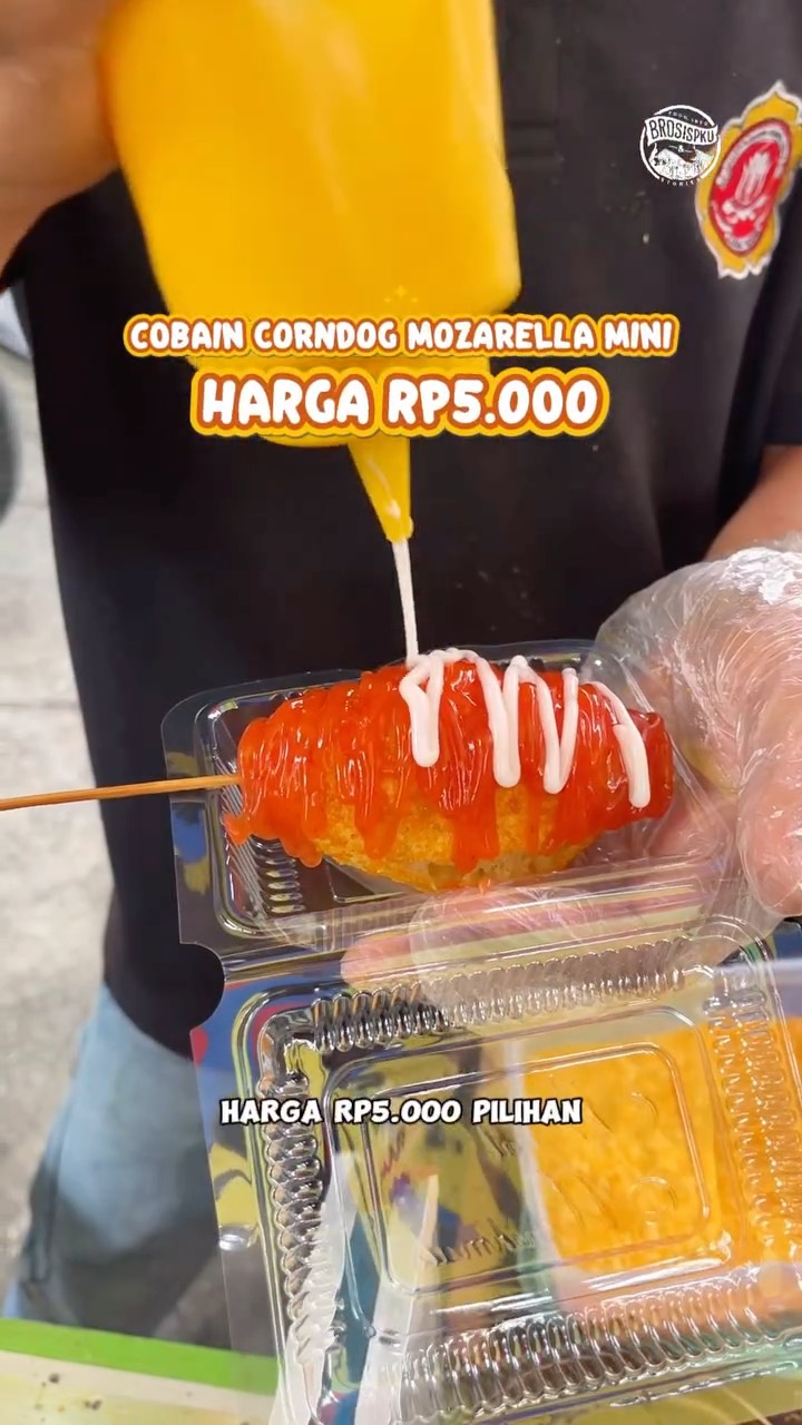 Crispy Mozzarella Corndogs in Pekanbaru