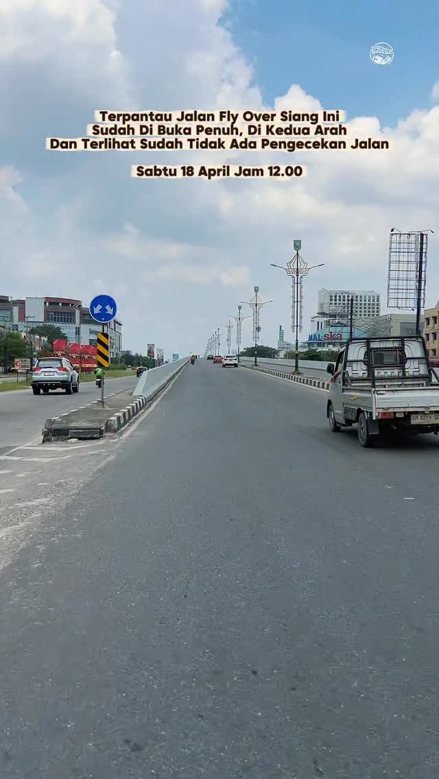Pekanbaru Fly Over SKA Kini Dibuka