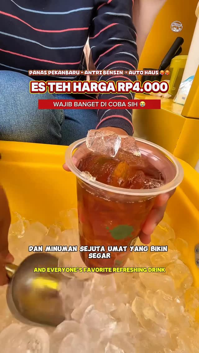 Kesegaran Es Teh Poci di Pekanbaru