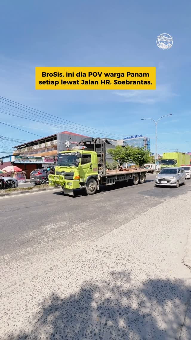 Larangan Truk di Jalan HR. Soebrantas Pekanbaru