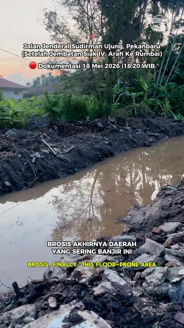 نظام تصريف جديد في Pekanbaru يمنع الفيضانات