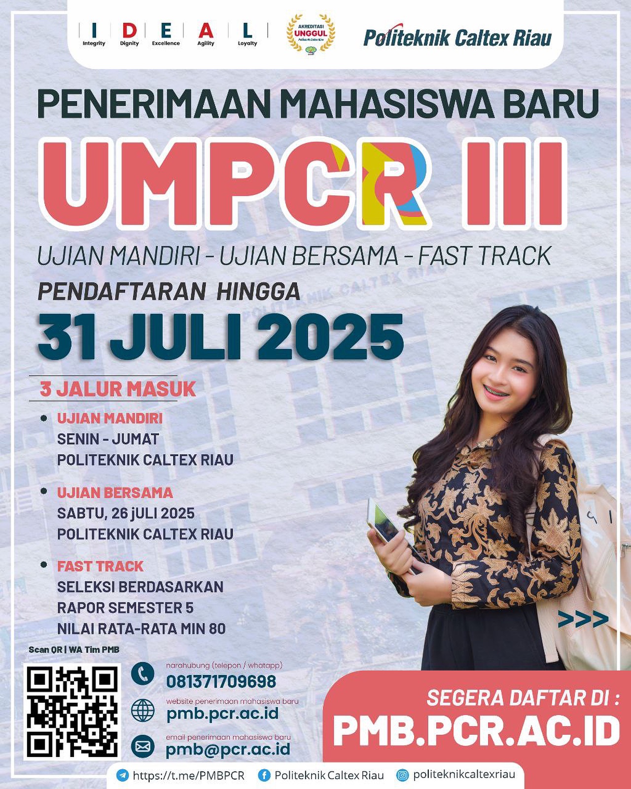 Pekanbaru Politeknik Caltex Riau Buka PMB Gelombang 3
