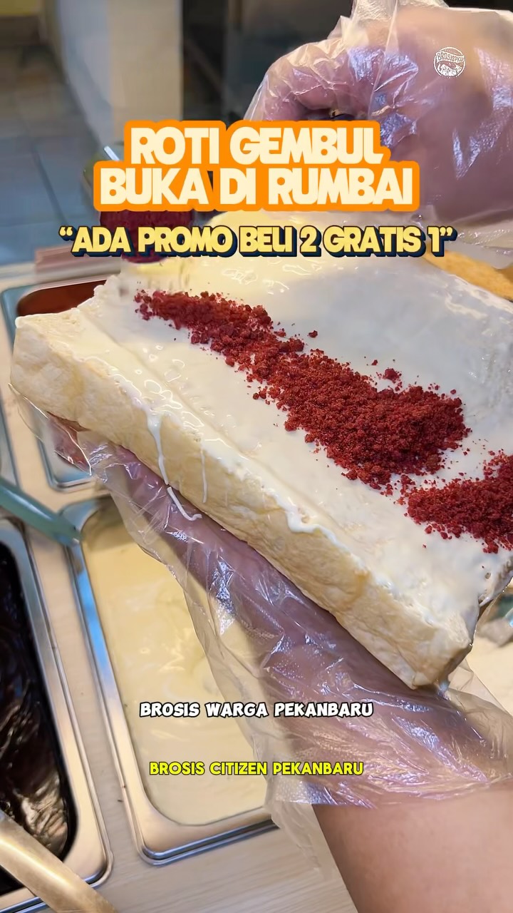 Roti Gembul Buka di Rumbai, Promo Beli 2 Gratis 1