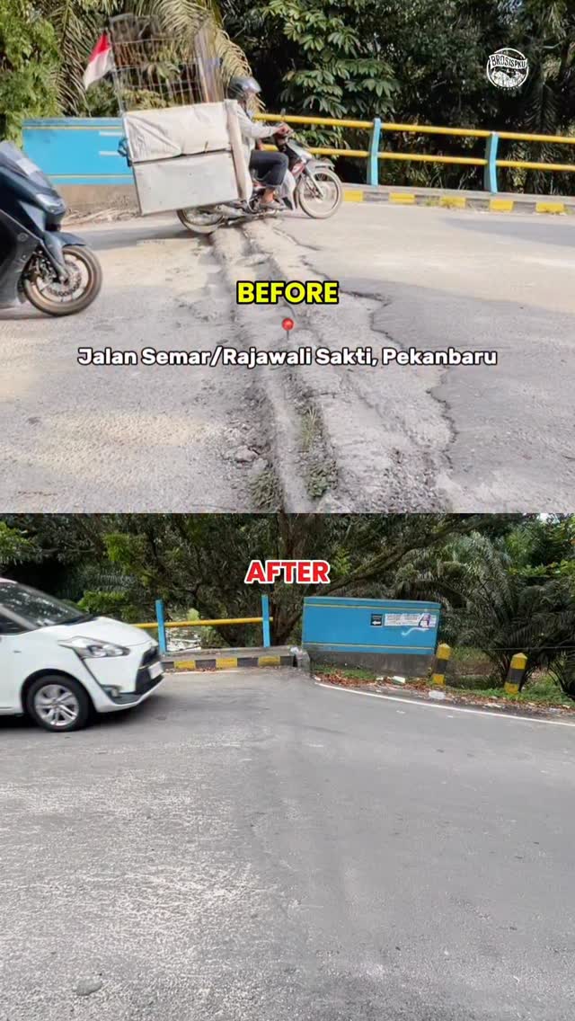 Jembatan Mulus di Simpang Srikandi Pekanbaru
