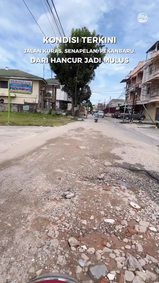 Aspal Baru Jalan Kuras di Pekanbaru