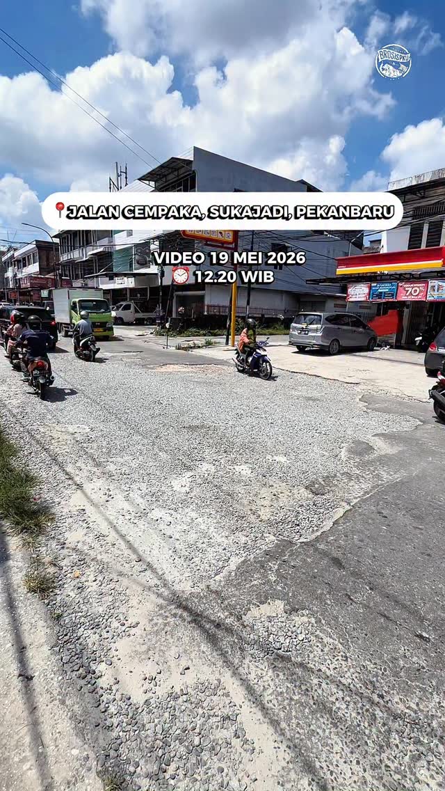 Mengintip Kondisi Jalan Cempaka Pekanbaru