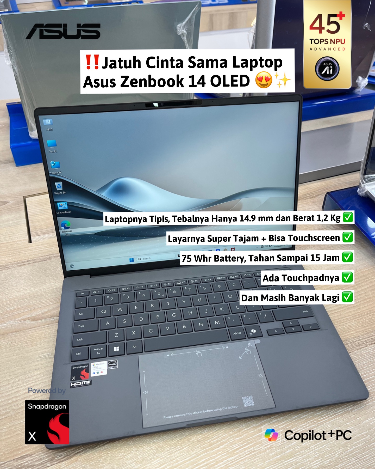 Discover ASUS Zenbook A14 in Pekanbaru