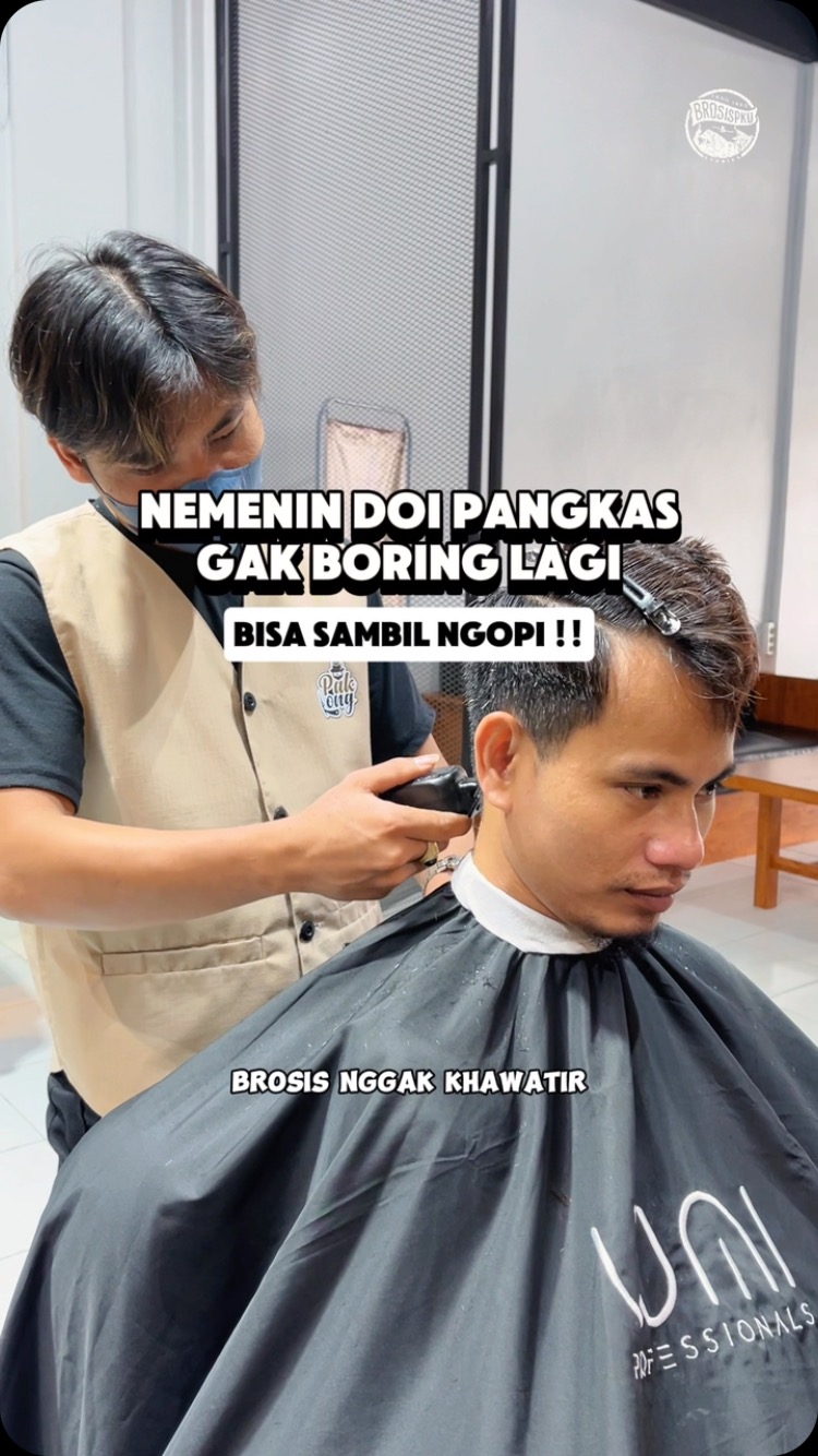 Barber dan Kopi Selesa di Pekanbaru