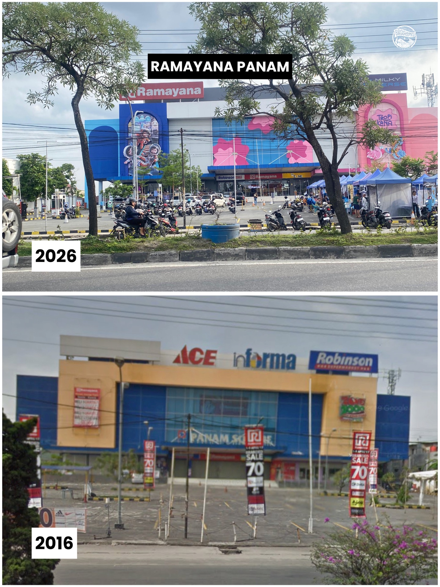 Panam Pekanbaru: Past vs Present in Pictures