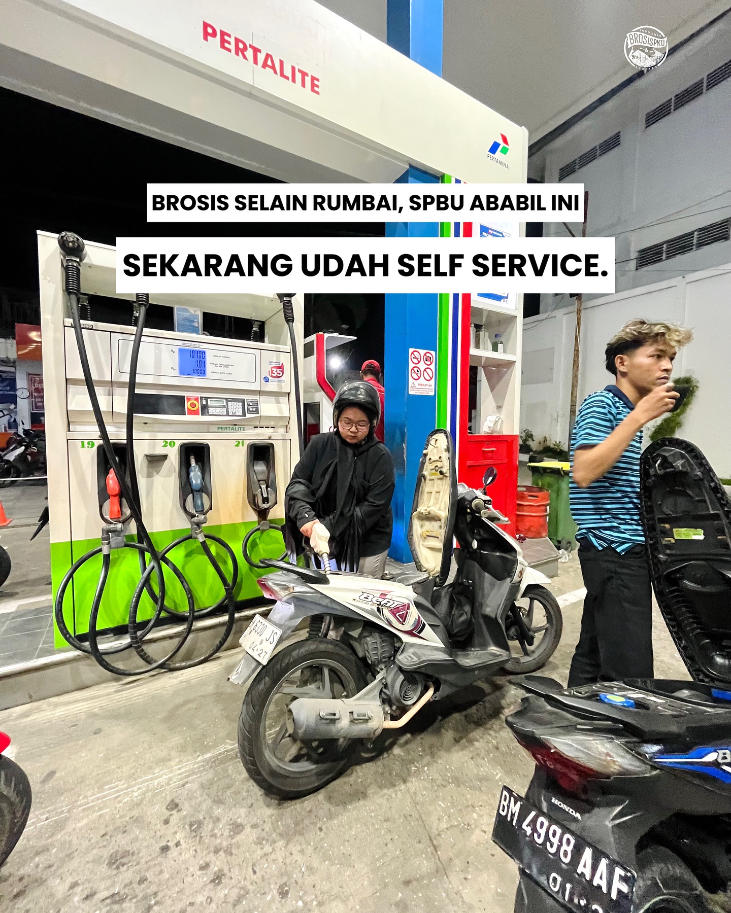 Self-Service Fuel Station Pekanbaru on Jalan Ababil