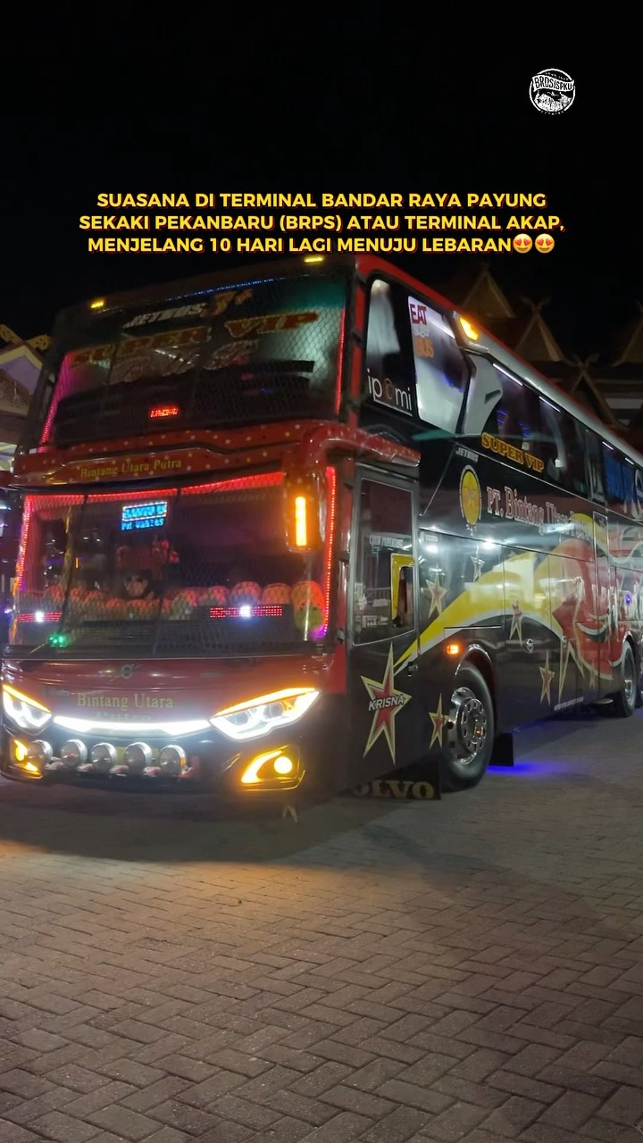 Suasana Terminal AKAP Pekanbaru Jelang Lebaran